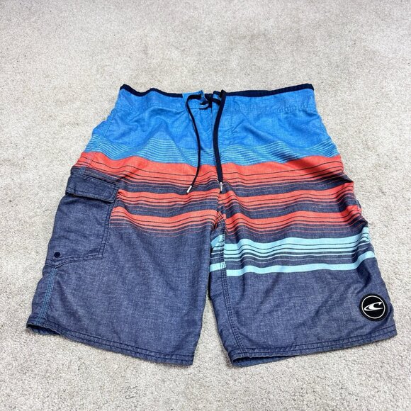 O’Neill Board Shorts Men’s Multicolored Drawstring Pockets Size 32 - Picture 1 of 11